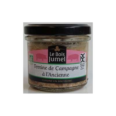 Terrine de campagne à l'ancienne, verrine BIO, Le Bois Jumel (90 g)