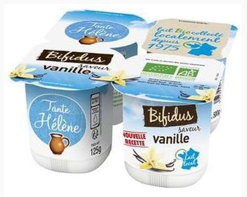 Yaourt bifidus vanille BIO, Tante Hélène (4 x 125 g)