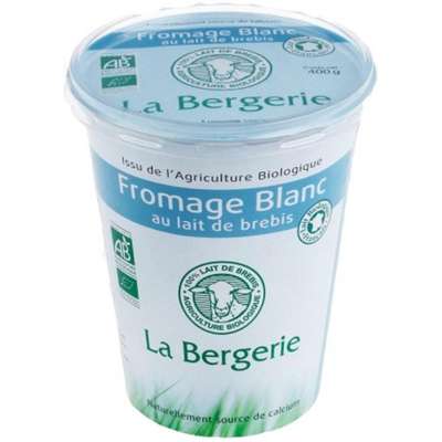 Fromage blanc au lait de brebis BIO, La Bergerie (400 g)