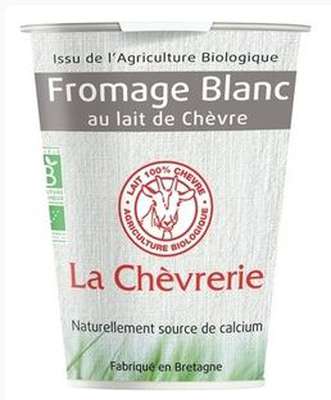 Fromage blanc au lait de chèvre BIO, La Chèvrerie (400 g)