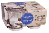 Yaourt au lait entier à la vanille BIO, Laiterie du Périgord (x 4, 500 g)