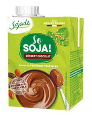 So Soja dessert chocolat UHT sans arôme BIO, Sojade (530 g)