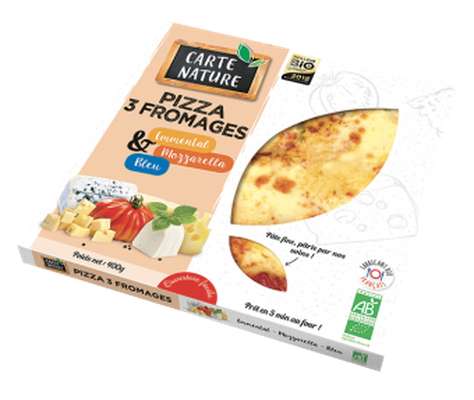 Pizza 3 fromages BIO, Carte Nature (400 g)