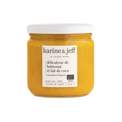 Délicatesse de butternut et lait de coco BIO, Karine & Jeff (320 g)