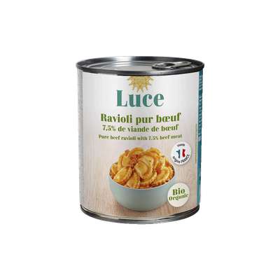 Ravioli pur boeuf BIO, Luce (800 g)