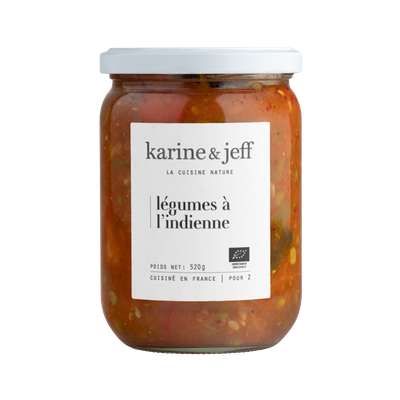 Légumes à l'indienne BIO, Karine & Jeff (520 g)