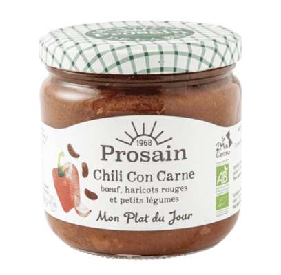 Chili con carne au boeuf et haricots rouges BIO, Prosain (360 g)