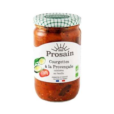 Courgettes à la provençale au basilic BIO, Prosain (650 g)