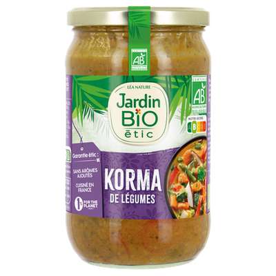 Korma de légumes, Jardin Bio (650 g)