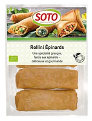 Rollini épinards BIO, Soto (x 4, 200 g)