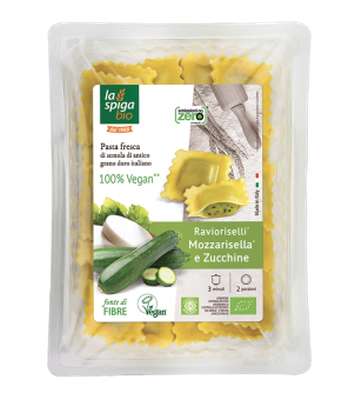 Ravioli MozzaRisella et courgettes BIO, La Spiga Bio (250 g)