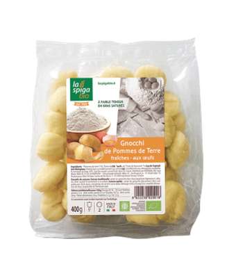 Gnocchi de pommes de terre fraîches aux oeufs BIO, La Spiga Bio (400 g)