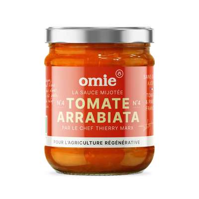 Sauce arrabbiata BIO (tomates et piment du Sud), Omie (190 g)