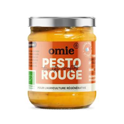Pesto rouge BIO (basilic d'IDF), Omie (190 g)