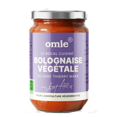 Sauce bolognaise végétale BIO (tomates et lentilles françaises), Omie (340 g)