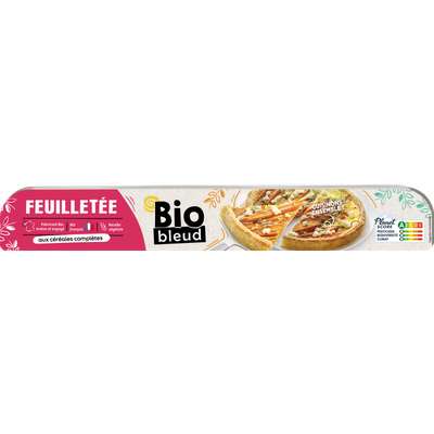 Pâte feuilletée ronde aux céréales complètes BIO, Biobleud (230 g)
