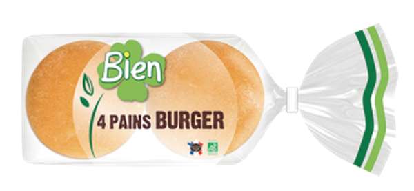Pain burger BIO, Bien (x 4, 200 g)