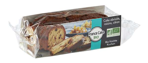 Cake aux abricots, raisins et citron  BIO, France Cake Tradition (250 g)