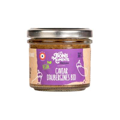 Caviar d'aubergines BIO, Les Bons Moments (100 g)