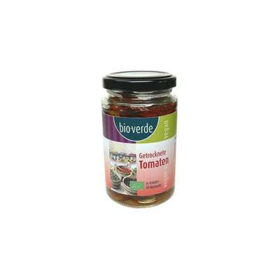 Tomates séchées au soleil marinées à l'huile et aux herbes fraîches BIO, Bioverde (200 g)