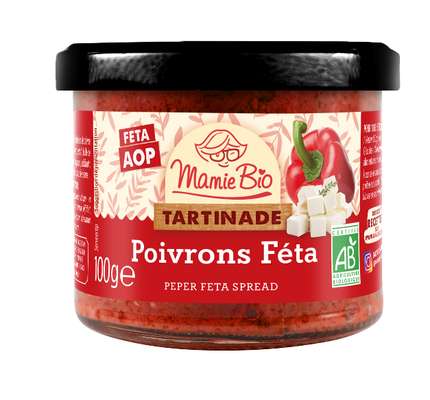 Tartinade poivrons féta BIO, Mamie BIO (100 g)