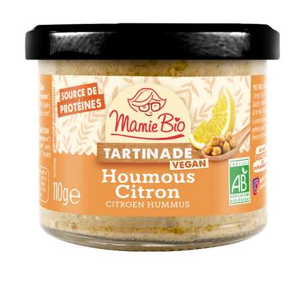 Tartinade d'houmous citron BIO, Mamie BIO (110 g)
