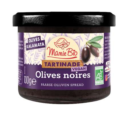 Tartinade d'olives noires kalamata BIO, Mamie Bio (100 g)