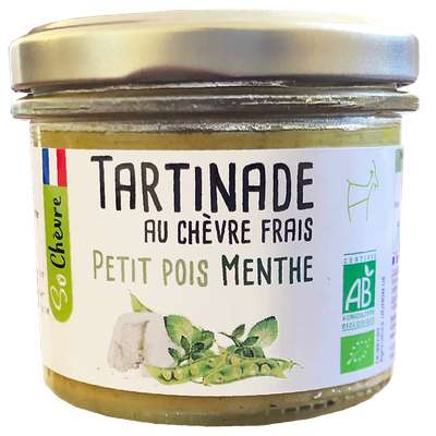 Tartinade chèvre frais petit pois menthe, So Chèvre (90 g)