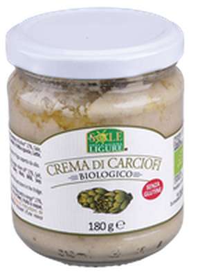 Crème d'artichaut à l'huile d'olive extra vierge BIO, Il Sole della riviera Ligure (180 g)