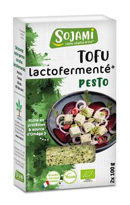 Tofu lactofermenté au pesto BIO, Le Sojami (x 2, 200 g)