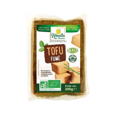 Tofu fumé vegan BIO, Moulin des Moines (200 g)