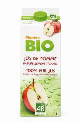 Jus de pomme frais BIO 100% pur jus, Planète Bio (1 L)