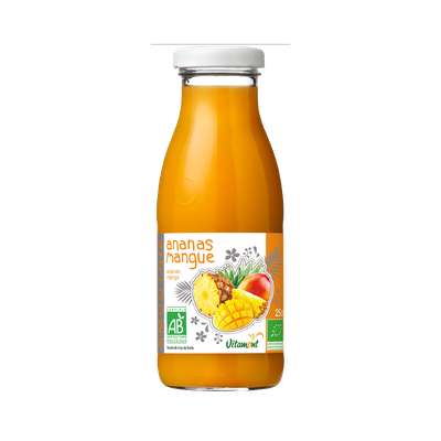 Smoothie ananas mangue BIO, Vitamont (25 cl)