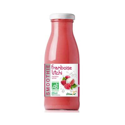Smoothie framboise litchi BIO, Vitamont (25 cl)