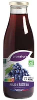 Jus de raisin BIO, Pronatura Gamme Producteurs (75 cl)