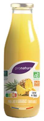 Jus d'ananas équitable BIO, Pronatura Gamme Producteurs (75 cl)