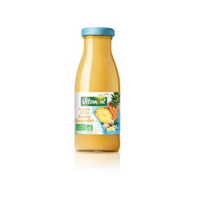 Smoothie détox ananas gingembre BIO, Vitamont (25 cl)