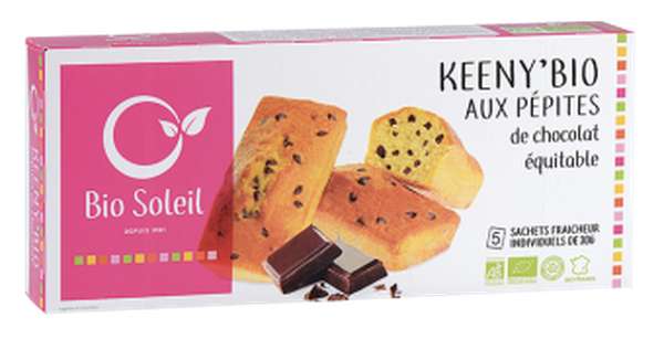 Keeny'Bio pépites de chocolat équitable BIO, Bio Soleil (150 g)