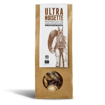 Biscuit craquant Ultra Noisette BIO, La pierre qui tourne (140 g)