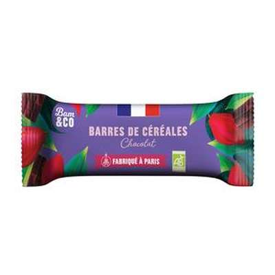 Barre de céréales chocolat BIO, BAM&Co (34 g)
