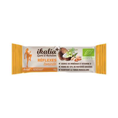 Barre réflexes et tonicité datte raisins secs noix de coco amande BIO, Ikalia (40 g)