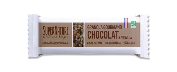 Barre granola chocolat et graines BIO, SuperNature (35 g)