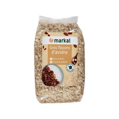 Flocons avoine gros BIO, Markal (500 g)