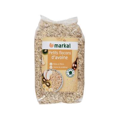 Petits flocons d'avoine BIO, Markal (500 g)