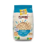 Flocons 5 céréales toastées blé orge seigle avoine riz BIO, Grillon d'Or (500 g)