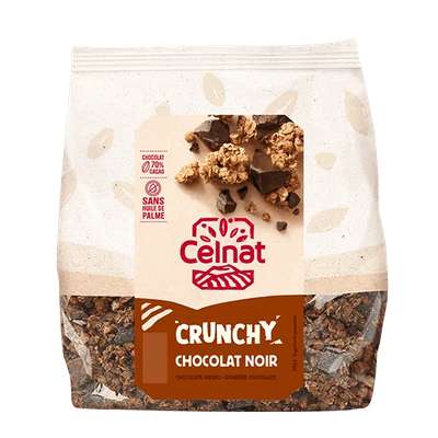 Crunchy chocolat noir - nouvelle recette BIO, Celnat (500 g)