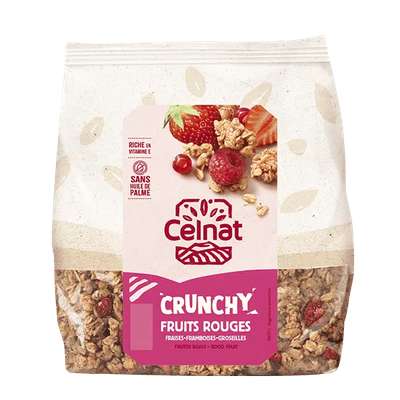 Crunchy fruits rouges BIO, Celnat (500 g)