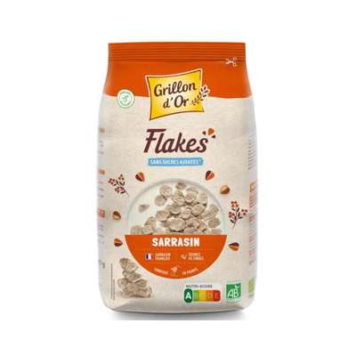 Flakes de sarrasin très faible teneur en gluten BIO, Grillon d'Or (200 g)