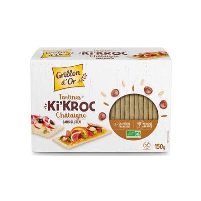 Tartines Ki'kroc châtaigne BIO, Grillon d'Or (150 g)