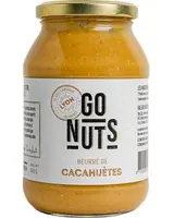 Beurre de Cacahuètes Nature BIO, Go Nuts (500 g)